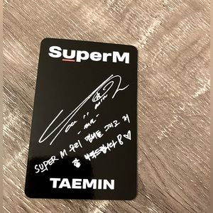 Super M | Collectible Photo Card |TAEMIN |